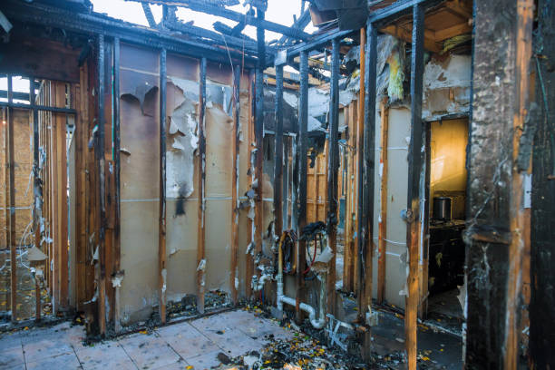 Professional Fire Damage Assessment technician working in Bladensburg, MD